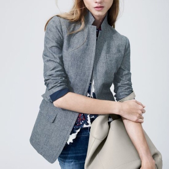 J. Crew Jackets & Blazers - J Crew Regent Blazer Chambray B9318 Jacket Size 4